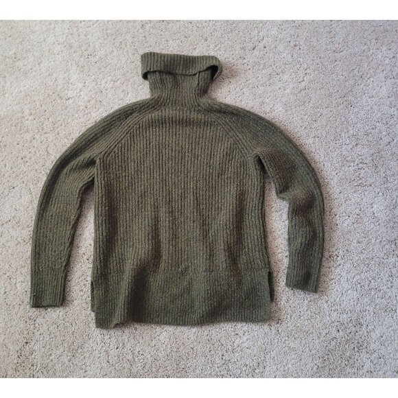 Madewell Womens Mercer Olive Green Turtle Neck Sweater Size‎ XXS Winter Cold - Picture 2 of 5